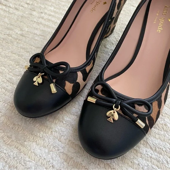 NWT Kate Spade Kacey leopard wedges - Picture 6 of 14